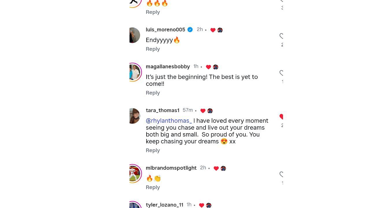 Tara Thomas' reaction